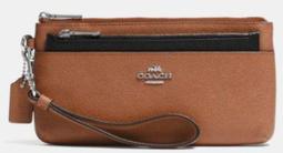 COACH 專櫃款 防刮皮革手掛式全開拉鍊長夾-粉撲桃色 歷史價格詳細信息