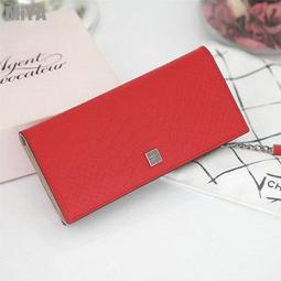 義大利防刮真皮多卡位女用長夾(牛皮) 桃粉紅淡藍紅色 歷史價格詳細信息