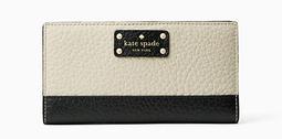 【現貨在台】Kate Spade WLRU2153 燙金Logo荔枝皮寶藍色長夾 歷史價格詳細信息