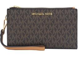 MICHAEL KORS 多功能長夾 十字紋防刮真皮 長夾 手機包 皮夾 手拿包 M62761 黑色MK 現貨 廠商直送 歷史價格詳細信息