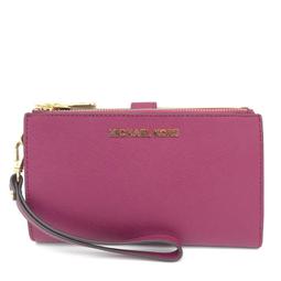 Michael Kors MK紅色愛心真皮小羊皮 情人節限定款 雙層手拿 多功能 長夾紅色全新 歷史價格詳細信息