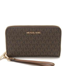 【W小舖】MICHAEL KORS MK 深咖啡色防刮PVC皮革 托特包 肩背包 側背包 手提包 嘴唇包~M58147 歷史價格詳細信息