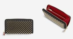 Christian Louboutin Leather Gray Full Pattern Card Case Mens Used 歷史價格詳細信息