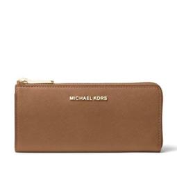 【W小舖】MICHAEL KORS MK 焦糖色真皮皮革 男夾 短夾 皮夾 錢包 卡片夾~M97884 歷史價格詳細信息