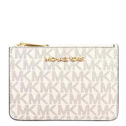 【W小舖】MICHAEL KORS MK 白色老花防刮PVC皮革 托特包 肩背包 側背包 手提包~M50933 歷史價格詳細信息