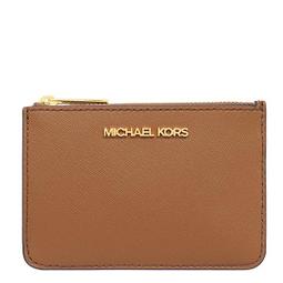 【W小舖】MICHAEL KORS MK 焦糖色真皮皮革 男夾 短夾 皮夾 錢包 卡片夾~M97884 歷史價格詳細信息