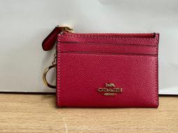 coach-全新-拼色皮革三折釦式短夾-深藍/米白 歷史價格詳細信息