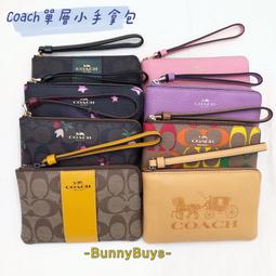 Coach 手拿包 零錢包 藍綠 防刮 PVC 材質 現貨 附購買收據 正品 原廠 歷史價格詳細信息
