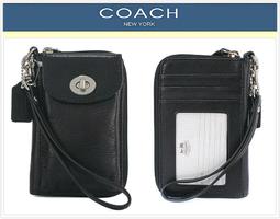 【COACH】轉釦設計金屬色荔枝皮革吊飾/鑰匙圈(煤灰色) 歷史價格詳細信息