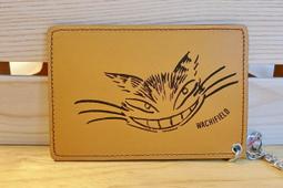 wachifield-dayan(瓦奇菲爾德,達洋)~全新限定品貓咪真皮單面車票套~咧嘴貓 價格比較,價格查詢,歷史價格詳細信息