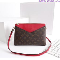免運特價LV 路易威登側肩包時尚休閑側背女包女士斜挎包 單肩包 錢包 零件包 3件套 手拿包鏈條包包鏈帶包 歷史價格詳細信息