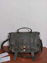 【Proenza Schouler】WHITE LABEL 超柔軟小牛皮拉鍊式相機包/斜背包 橄欖綠色 歷史價格詳細信息