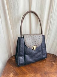 日本JRA認證 真皮 鴕鳥皮 黑色手提包 歷史價格詳細信息