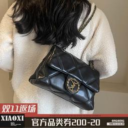 秋冬高級感小包包女2023新款時尚鏈條手拎小方包質感盒子包斜挎包 歷史價格詳細信息