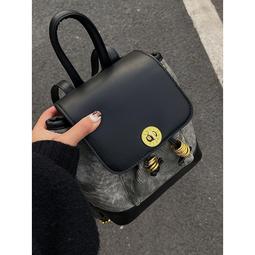 2023新款小眾高級感水桶包女字母印花單肩斜挎包小圓包百搭休閑 歷史價格詳細信息