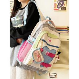 自製小眾美式復古搭扣雙肩斜挎牛津包英倫通勤學生三種背法書包女 歷史價格詳細信息