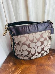 COACH 真皮＋織布 肩背拉鍊托特包 歷史價格詳細信息