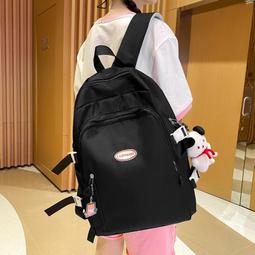 高顏值書包女初中生高中學生大容量背包小清新泡泡格少女雙肩包 歷史價格詳細信息