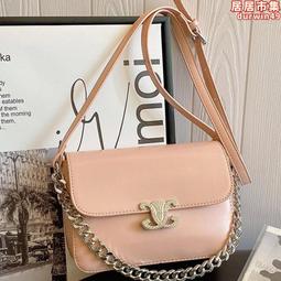 包包 女士斜挎包2024夏季新款小方包磁扣單肩包小眾設計感鏈條包. 歷史價格詳細信息