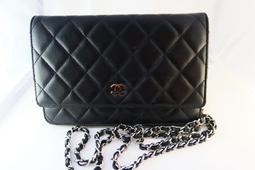 [吉宏精品交流中心]CHANEL 香奈兒 老香 黑色 全皮 斜背包 肩背包 歷史價格詳細信息