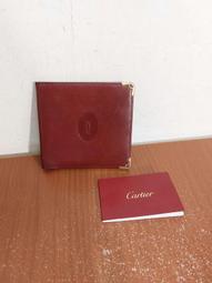 卡地亞CARTIER真皮圓形零錢包女士酒紅色小牛皮 真品(特價品) 有Chane(暫保留!請勿下標) 歷史價格詳細信息