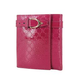 GUCCI 漆皮壓紋小G 產品編號309755，春夏粉紅色款，可放10張信用卡 歷史價格詳細信息