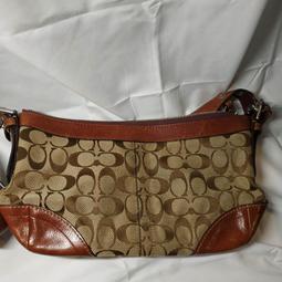 二手 COACH 德國 蔻馳 側背包/斜背包/半月包/手提包/單肩包/小方包小清新 黑色真皮 歷史價格詳細信息