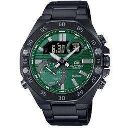 【CASIO】卡西歐 EDIFICE 賽車鋼帶錶-黑色 ECB-40D-1A 台灣卡西歐保固一年 歷史價格詳細信息
