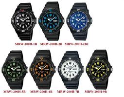 【CASIO】MRW-200H 潛水運動風系列/清楚的時刻/日期與星期顯示窗/45mm/9色可選/公司貨【第一鐘錶】 歷史價格詳細信息