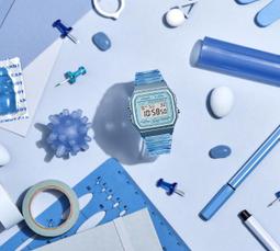 CASIO / F-91WS-2 / 卡西歐 方形造型 果凍漸層 電子液晶 橡膠手錶 半透明藍色 35mm 歷史價格詳細信息