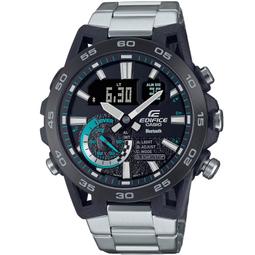 【CASIO】卡西歐 EDIFICE 賽車鋼帶錶-黑色 ECB-40D-1A 台灣卡西歐保固一年 歷史價格詳細信息