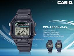 卡西歐 CASIO / WS-1600H-8A / 數位系列 (附錶盒) / [官方直營] 計步器自動計算步數 歷史價格詳細信息
