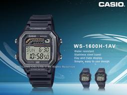 卡西歐 CASIO / WS-1600H-8A / 數位系列 (附錶盒) / [官方直營] 計步器自動計算步數 歷史價格詳細信息