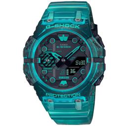 【柒號本舖】CASIO 卡西歐G-SHOCK 雙顯運動鋼帶錶-水藍 / GM-2110D-2A 台灣公司貨 歷史價格詳細信息