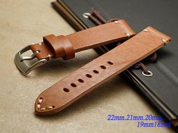 軍錶.運動錶- 手工限量仿舊瘋馬皮款錶帶 ( 26mm.24mm.22mm ) 歷史價格詳細信息