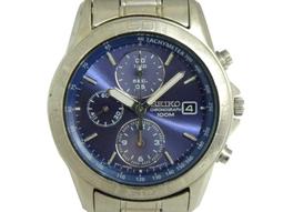 [專業] 三眼錶 [SEIKO 589280]  SEIKO 精工 賽車鬧鈴三眼石英錶[白色面+日期]時尚/軍/中性錶 歷史價格詳細信息