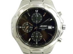 [專業] 三眼錶 [SEIKO 589280]  SEIKO 精工 賽車鬧鈴三眼石英錶[白色面+日期]時尚/軍/中性錶 歷史價格詳細信息