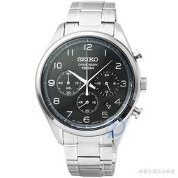 【柒號本舖】SEIKO精工大錶徑三眼計時皮帶錶-黑 # SSB417P1 歷史價格詳細信息
