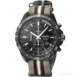 【柒號本舖】SEIKO精工大錶徑三眼計時皮帶錶-黑 # SSB417P1 歷史價格詳細信息