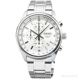 【柒號本舖】SEIKO精工三眼計時鋼帶錶-深棕面金刻度 # SBTQ043 歷史價格詳細信息