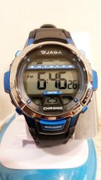 【黎黎屋】防水錶 JAGA  數字手錶 冷光 大型 小型 深藍色 灰黑色 AQ71 歷史價格詳細信息