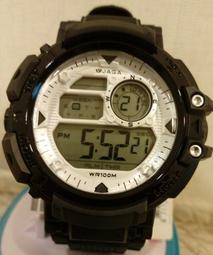 【黎黎屋】防水錶 JAGA  數字手錶 冷光 大型 小型 深藍色 灰黑色 AQ71 歷史價格詳細信息