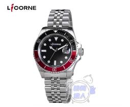 [時間達人]LICORNE力抗 簡約百搭藍寶石水晶玻璃防水真皮手錶-銀x黑/40mmLT129MKND 歷史價格詳細信息