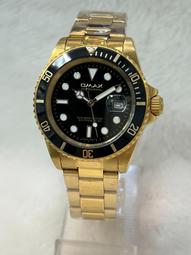 OMAX歐馬仕尚勞利仕名款黑水鬼submarine造型全不鏽鋼製石英錶不鏽鋼製單折扣矽膠錶帶 歷史價格詳細信息