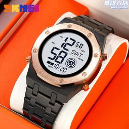 運動手錶 運動錶 方形 朋克 雙顯錶盤 男士 多功能 運動個性皮帶手錶YDB1 歷史價格詳細信息