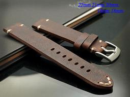 軍錶.運動錶- 手工限量仿舊瘋馬皮款錶帶 ( 26mm.24mm.22mm ) 歷史價格詳細信息