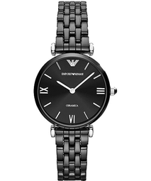 【99鐘錶屋】ARMANI :〈Classic古典系列〉優美佳人晶鑽時尚女錶-珍珠貝/26mm（型號AR1803）@@ 歷史價格詳細信息