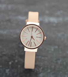 mitina時尚風~清晰高辨識度刻度,橢圓形錶殼石英錶,真皮面壓鱷魚皮紋錶帶 歷史價格詳細信息