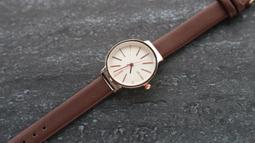 mitina時尚風~清晰高辨識度刻度,橢圓形錶殼石英錶,真皮面壓鱷魚皮紋錶帶 歷史價格詳細信息