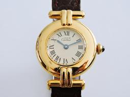 Cartier 卡地亞 經典 純牛皮 酒紅色 雙馬鞍包 肩背包 名牌精品包 二手真品 有 LV CHANEL 歷史價格詳細信息